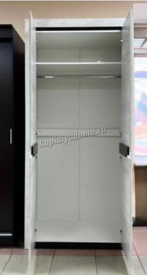 Шкаф для одежды Лючия 33.03 2-х дверный (Бетон пайн белый/Венге)