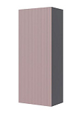 Шкаф навесной Сириния (Серый графит/Пудра)