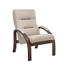 Кресло для отдыха Leset Лион (Орех/Ткань рогожка бежевый Малмо 05)